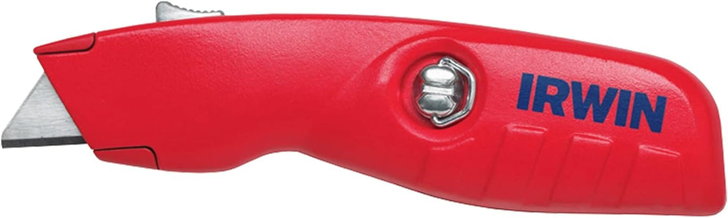 Irwin 2088600 Self Retracting Safety Knife with Ergonomic NoSlip Handle
