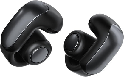 Bose Ultra Open Earbuds with Immersive Audio, Open Ear Wireless Clip on Earbuds for Comfort, OpenAudio for Awareness, Up to 48 Hours of Battery Life, Black