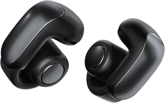 Bose Ultra Open Earbuds with Immersive Audio, Open Ear Wireless Clip on Earbuds for Comfort, OpenAudio for Awareness, Up to 48 Hours of Battery Life, Black