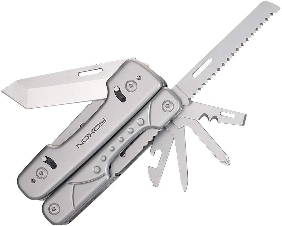 ROXON S802 Phantom Multi Tool Pliers and Scissors with Replaceable Knife and Wire Cutters