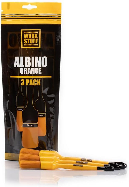 Work Stuff Detailing Brush Albino Orange 3 Pack