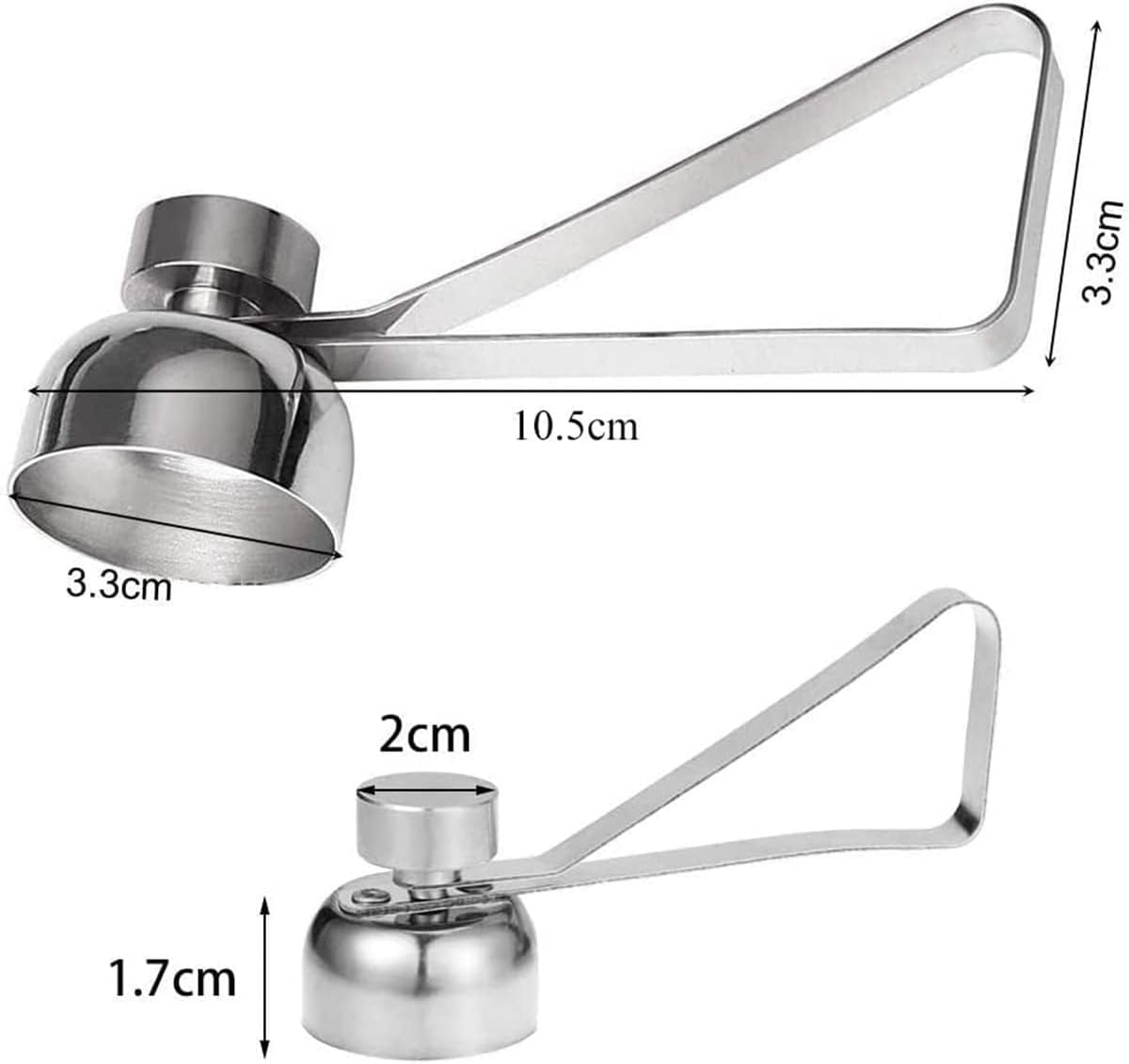 Pubiao Stainless Steel Egg Topper, Egg Opener Kitchen Gadget for Raw or Soft Hard Boiled Egg, Dishwasher Safe