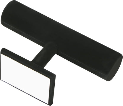 CABAX Velvet Wood One Tier Bracelet Bangle Hovering T-Bar Bracelet Holder Necklace Jewelry Display Stand for Malls Home Organization, Black