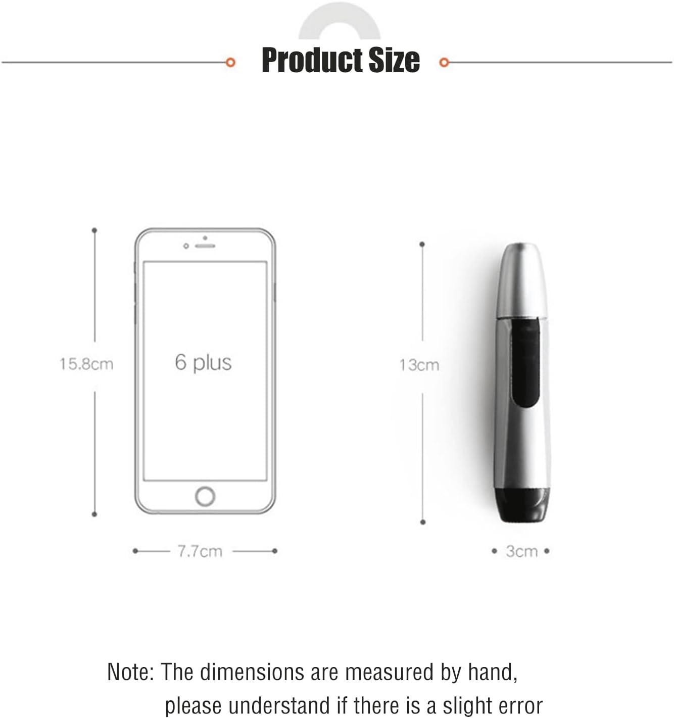 Electric Nose Hair Trimmer, Unisex Nose Hair Cleaning Tool, Black Color Ear & Nose Hair Clipper, Personal Care Tool