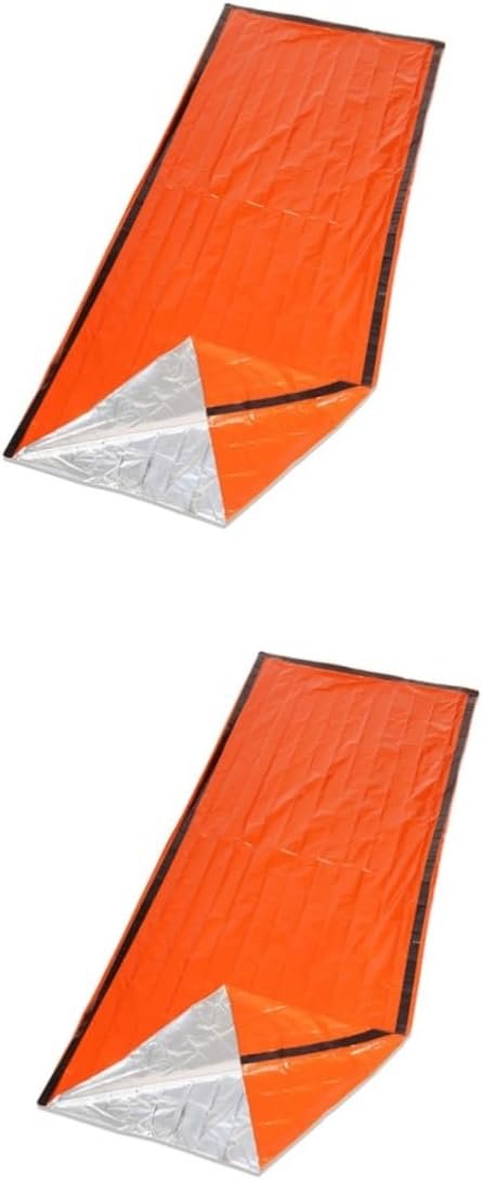 BESPORTBLE 2pcs Portable Sleeping Pe Aluminum Film Tent Mat Insulation Blanket for Outdoor Travel Survival