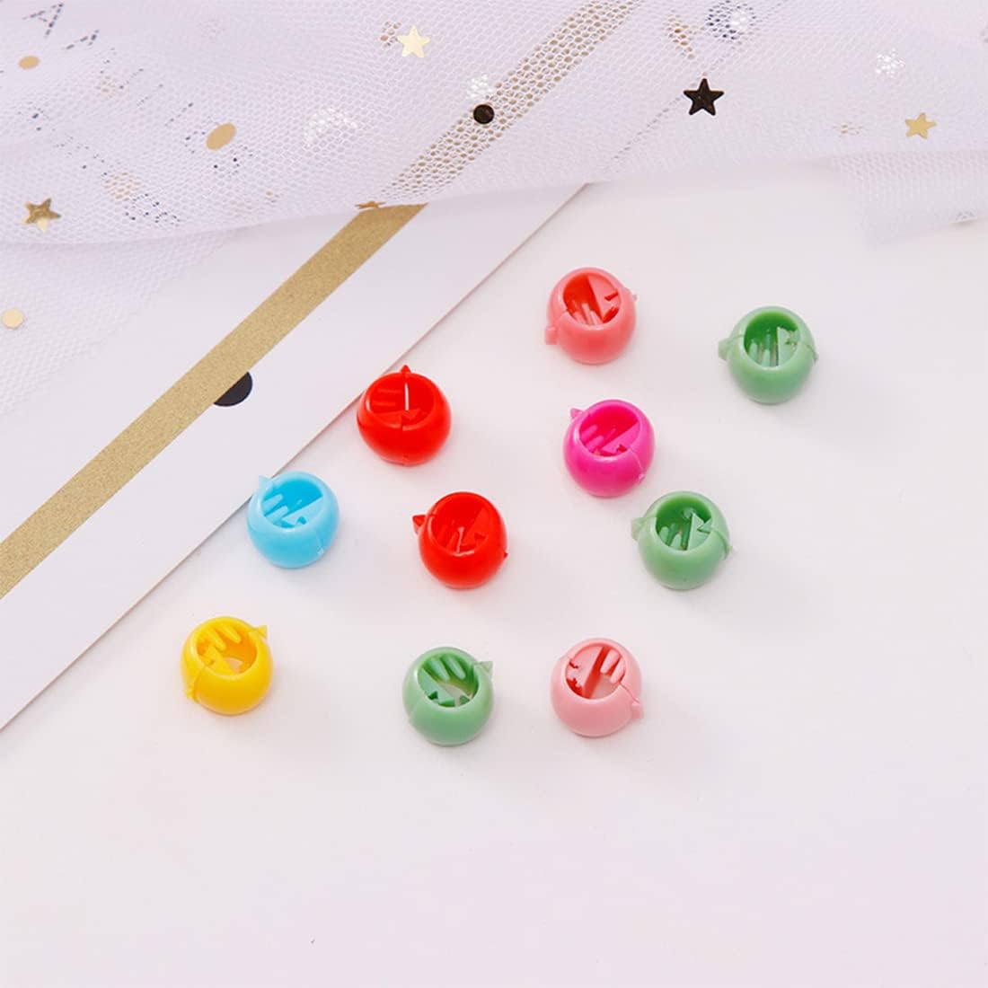 SULIUDAJI 40 Pcs Mini Hair Claw Clips Colorful Hair Pins Clips Clamp Small Plastic Hair Claws for Girls Accessories Women