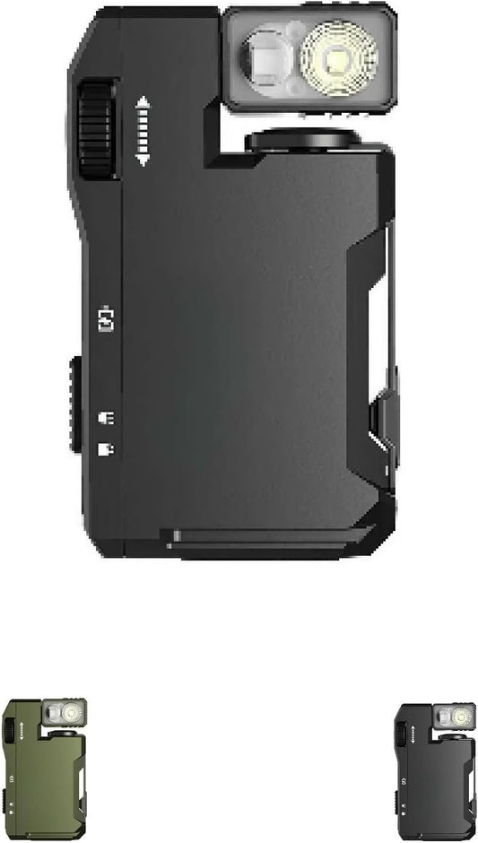 G5 EDC Flashlight- 400 Lumens Super Bright,3 Modes Rechargeable Pocket Size,Portable Rotation Magnetic Keychain Flashlight,for Outdoor,Camping Everyday Carry (Black)