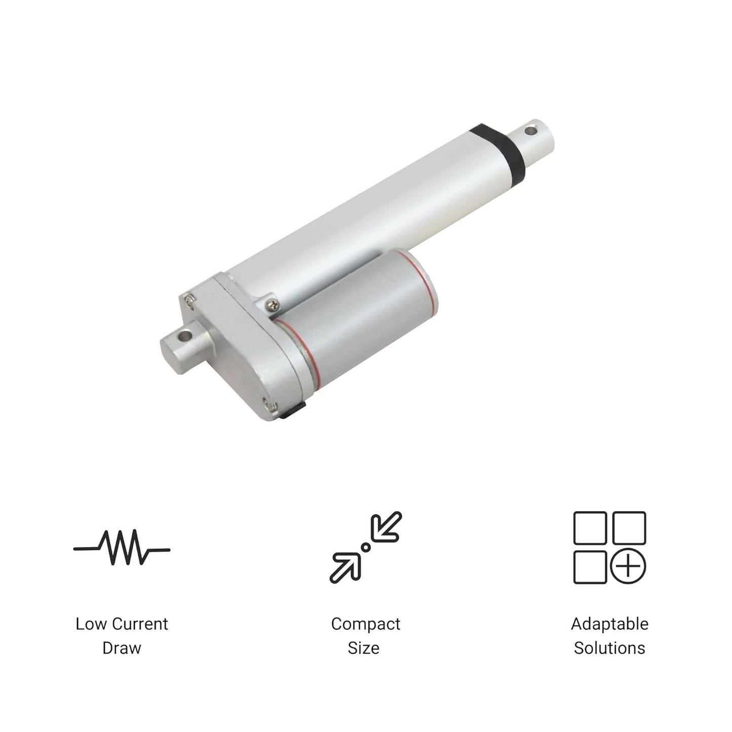 Progressive Automations 24V Mini Linear Electric Actuator - 6 inches, 50 lbs, Innovative Compact Design and Versatile Capabilities for Home and General Automation, Automotive, Manufacturing, PA-14