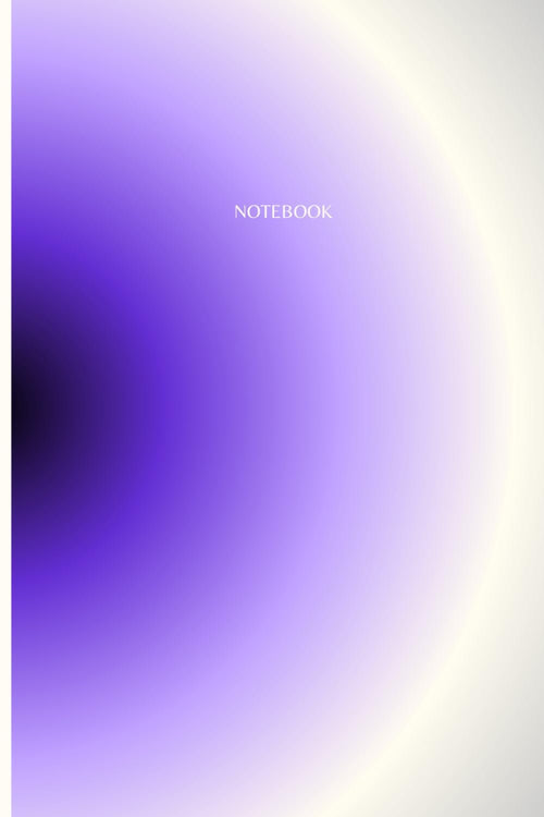 Notebook: Classic Purple Aura Notebook: Journal 120 Pages, College Ruled Lined Interior, For Office, For School, For Work, For Personal