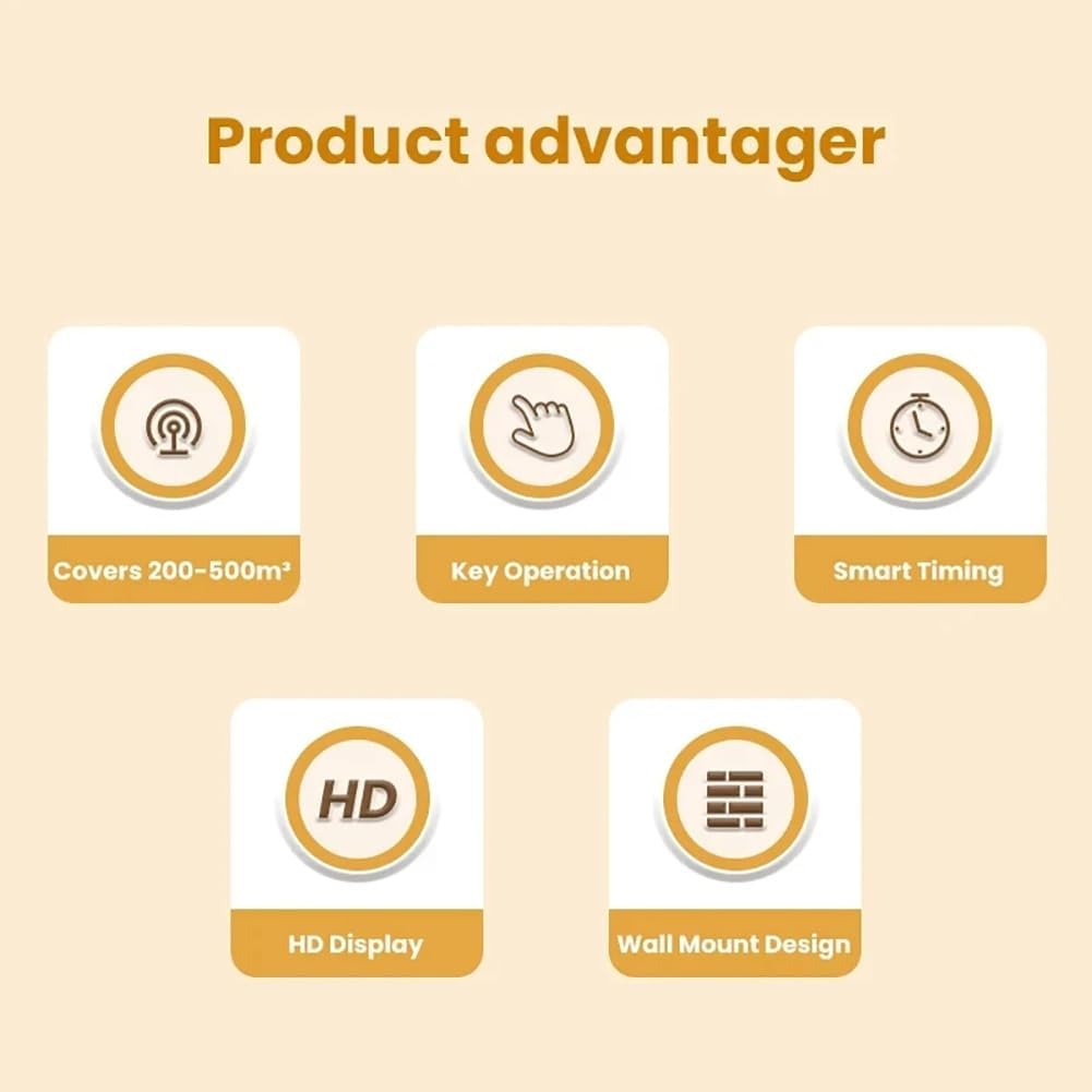 Intelligent Timed Bluetooth Diffuser, Cold Mist Humidifier, Aromatherapy Machine, Air Freshener, Bluetooth Control Can Be Timed, Covering 300-400㎡, Suitable for Home, Yoga, Office, SPA, Bedroom
