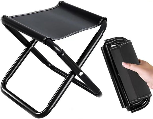 Portable Outdoor Travel Stool,Camping Stool,Portable Folding Compact Stool Seat for Camping, Fishing, Gardening, Outdoor Walking, Backpacking, Travel and Beach,with Tote Bag,Hold Up to 100KG