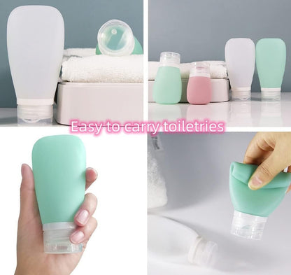 WADY Silicone Travel Bottles, 4 Pack 60ml, Leak Proof, Reusable, Perfect for Travel, Outdoor Activities, Personal Use