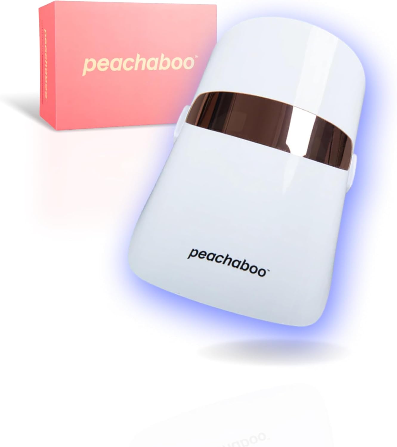 Peachaboo Red Light Therapy Mask: LED Face Mask 3 Modes Red and Blue Light Facial Treatment Beauty Machine Anti Aging Rechargeable Skincare Device for Acne Wrinkles Removal Portable for Home Skin Care