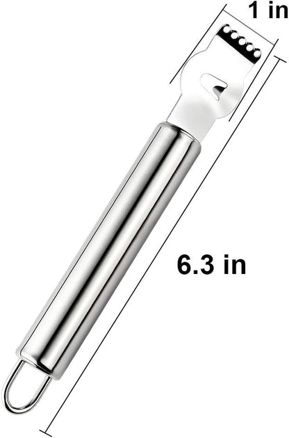 Livtor Stainless Steel Lemon Zester Grater, Lemon zester Tool,Citrus zester Tool for Orange Citrus Peeler with Channel Knife