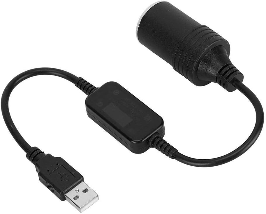 Nikou Cigarette Lighter Socket Adapter 12V USB Car Adapter 5V to Male Female Converter