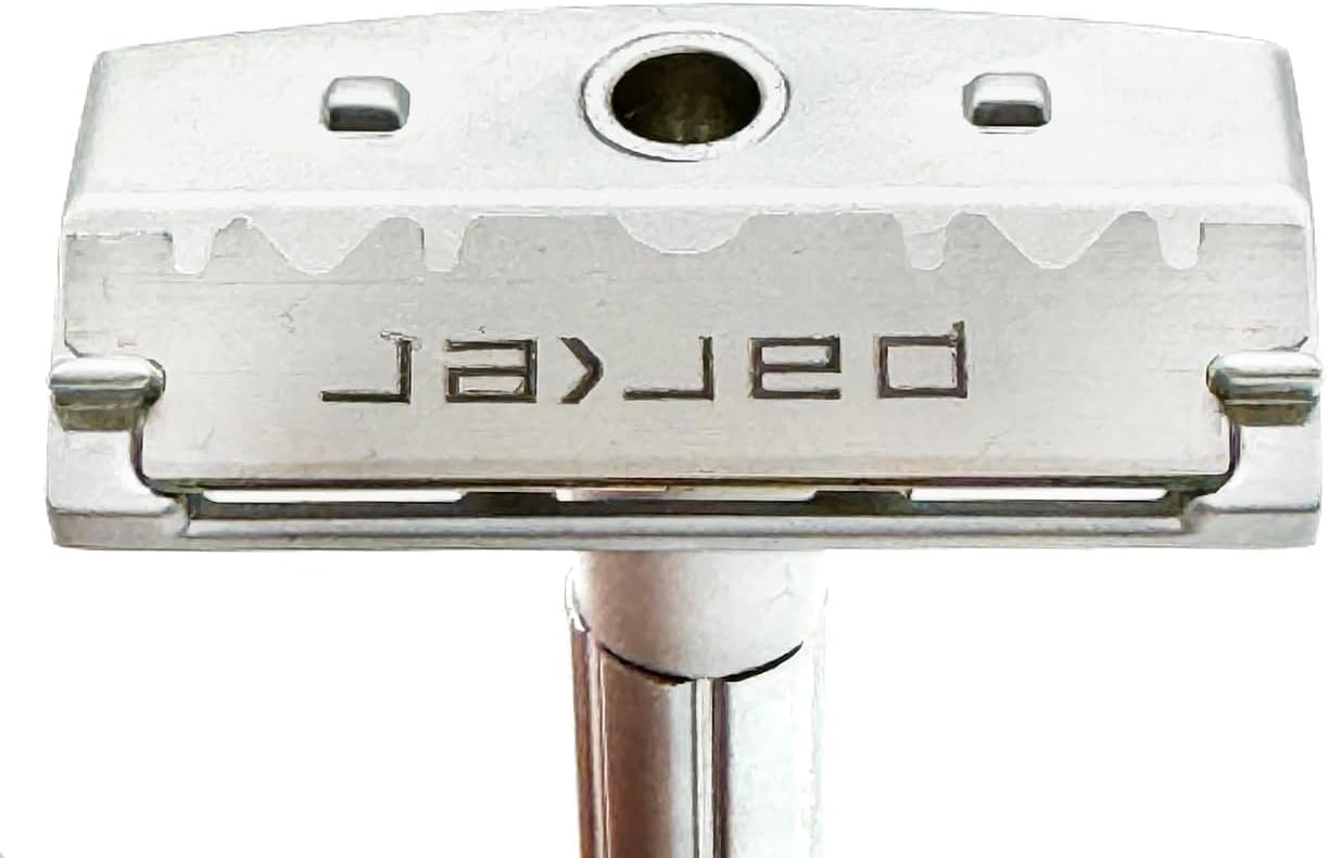 Parker SoloEdge Single Edge Safety Razor with 100 Parker Platinum Single Edge Razor Blades Included