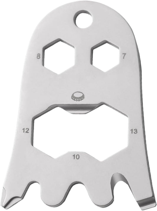 Soda Can Opener, Stainless Steel Ghost Shape Safety Opener, Multifunctional Portable Kitchen Gear, Easy Lid Removal Tool, Ideal for Travel, Home, Picnic, Camping, 2.2 x 1.57 inches