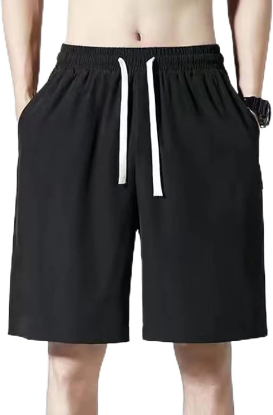 MINGKAI Sports Shorts Lightweight Bodybuilding Training Short Pants with Pockets