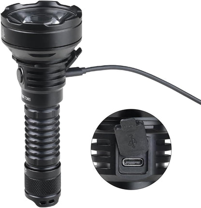 Wurkkos Tactical Flashlight High Lumens TD01C Rechargeable Torch 2000 Lumen, Max 1039 Meters Beam Distance Led Torch, Powerful IP68 Waterproof Flashlight for Camping Hiking(6500K)