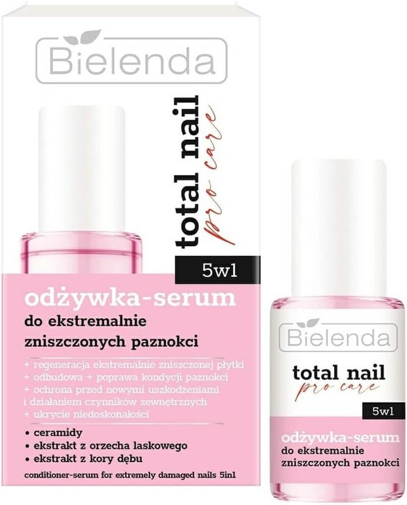 Bielenda Total Nail Pro Care 5 in 1 Conditioner Serum for Extremely Damaged Nails 10ml