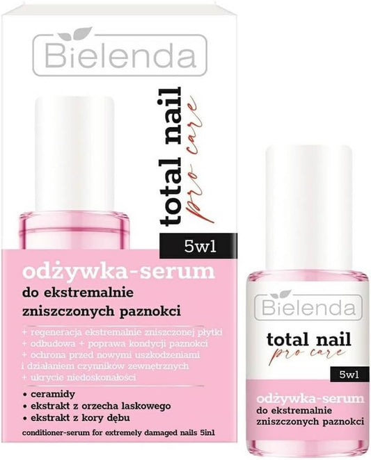 Bielenda Total Nail Pro Care 5 in 1 Conditioner Serum for Extremely Damaged Nails 10ml