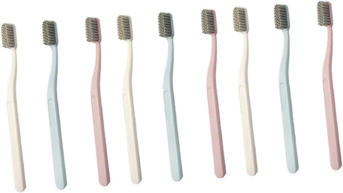 minkissy Pack Nylon Toothbrushes Hard Hair Adult Brush Set for Bathroom Oral Care
