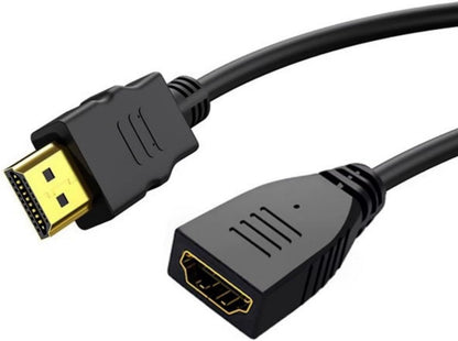 Flexible HDMI2.0 Extension Adapter Male to Female Cable for 4K60Hz UHD Displays for Streaming