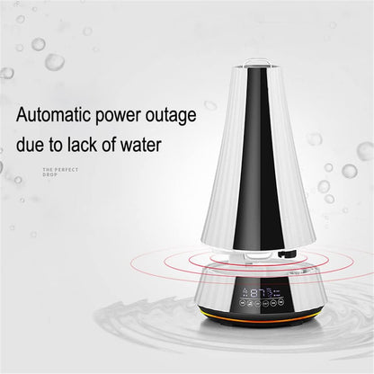6L Floor-Standing Air Humidifier Household Mute Remote Control Bedroom Office High Capacity Aromatherapy Dual-core for Bedroom, Study, Office, Living Room, Bathroom, Yoga, SPA