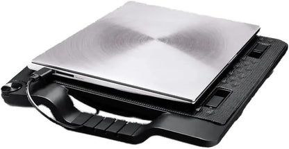 Cooler Master ErgoStand III - Ergonomic Laptop Cooling Stand, 6 Adjustable Height Settings, 230mm Ultra Silent Fan with Speed Control, Metallic Mesh Plate - Supports Laptops & Tablets Up to 17"