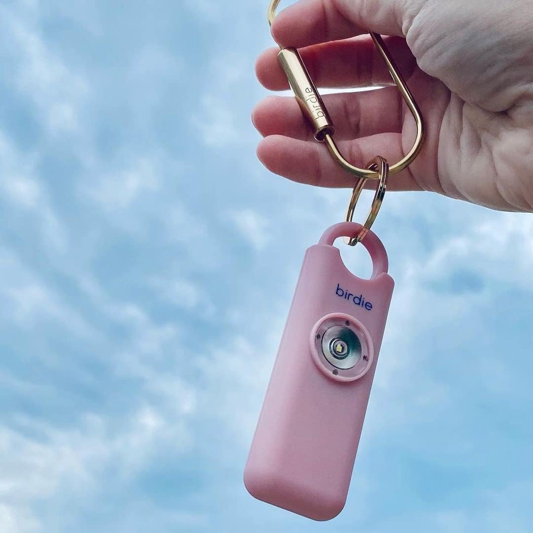 She's Birdie - The Original Personal Safety Alarm for Women by Women - Loud Siren, Strobe Light and Solid Brass Key Chain in a Variety of Colors (Blossom)