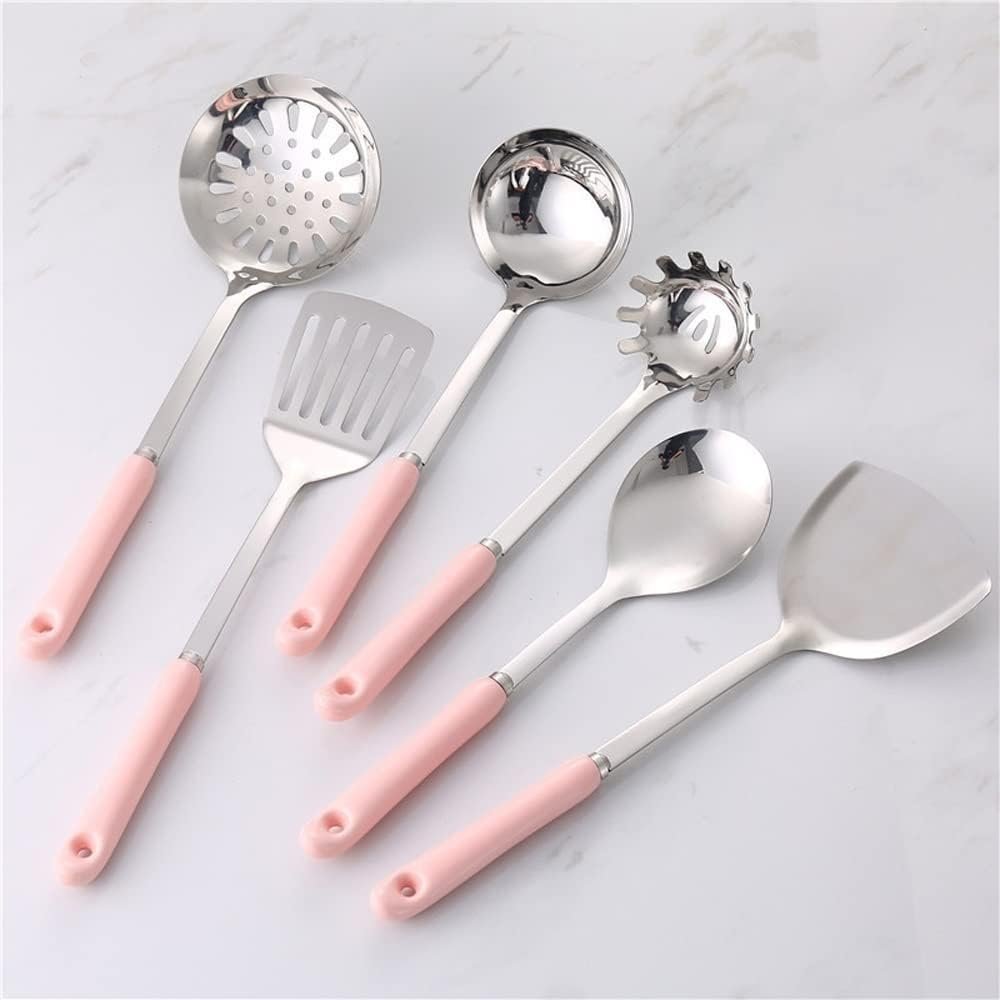 NSTVVEE Cucchiai da Cucina Spatole in Acciaio Inossidabile Utensili e Gadget da Cucina Utensili da Cucina Set da 7 Pezzi