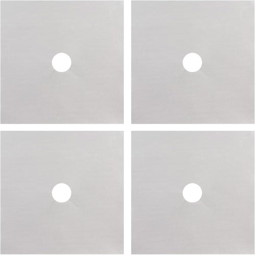 Stove Top Covers Burners, 4x Burner Protector, Heat Resistant Reusable Anti Oil Cleaning Pads, Essential Kitchen Gadget 10.63x10.63 Inches for Cooking in Rvs, Restaurants