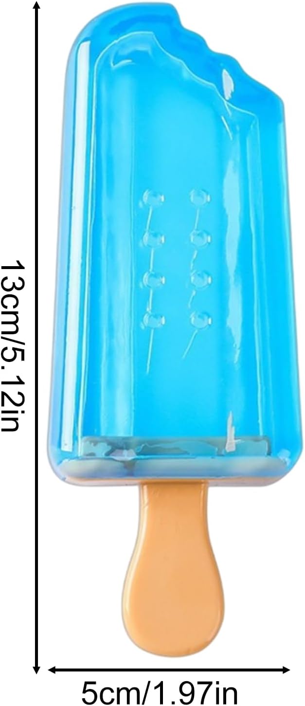 shjxi Dog Chew Toys, Interactive Dog Toy, Cooling Ice Cream Shape Teething Accessory, Non Toxic Soft Rubber, Excellent for Puppies and Dogs Outdoor Play and Training