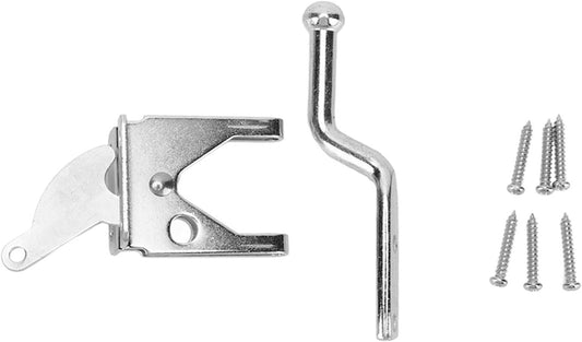 Chiusura a Scatto per Lucchetto in Acciaio Al Carbonio Zincato, Chiusura per Porta Resistente Alla Ruggine e per Carichi Pesanti con Viti di Montaggio per Cancelli, Capannoni,