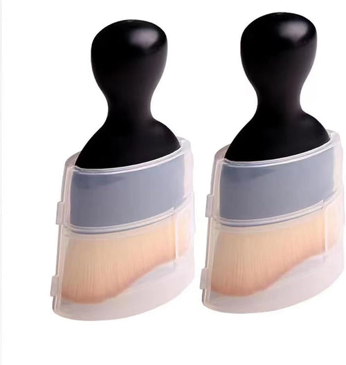 MINGKAI 2pcs Car Detailing Brush Set, Soft Synthetic Bristle Cleaning Brush for Car Interior, Computer Keyboard/Screen, Paintbrush, Barbecue Brush