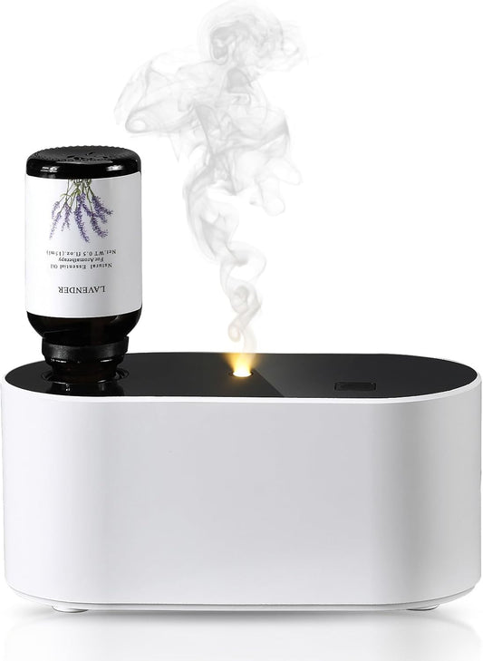 Waterless Diffuser for Essential Oil, Scent Air Aromatherapy Diffuser, Mini Portable Aroma Diffusers with 3 Mist Modes, Cycle Start, for 160 sq.ft Room Home Office Bedroom