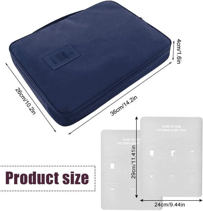 EQLEF® Wrinkle-proof Shirt and Ties Storage Bag Portable Shirt Organizer With Handle For Travel Packing Business Trip
