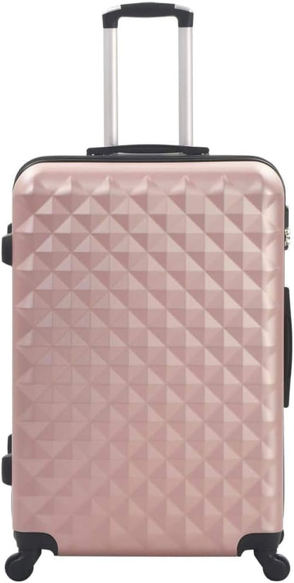 vidaXL Set of 3 Hard Suitcases ABS Travel Trolley Luggage Multicolor
