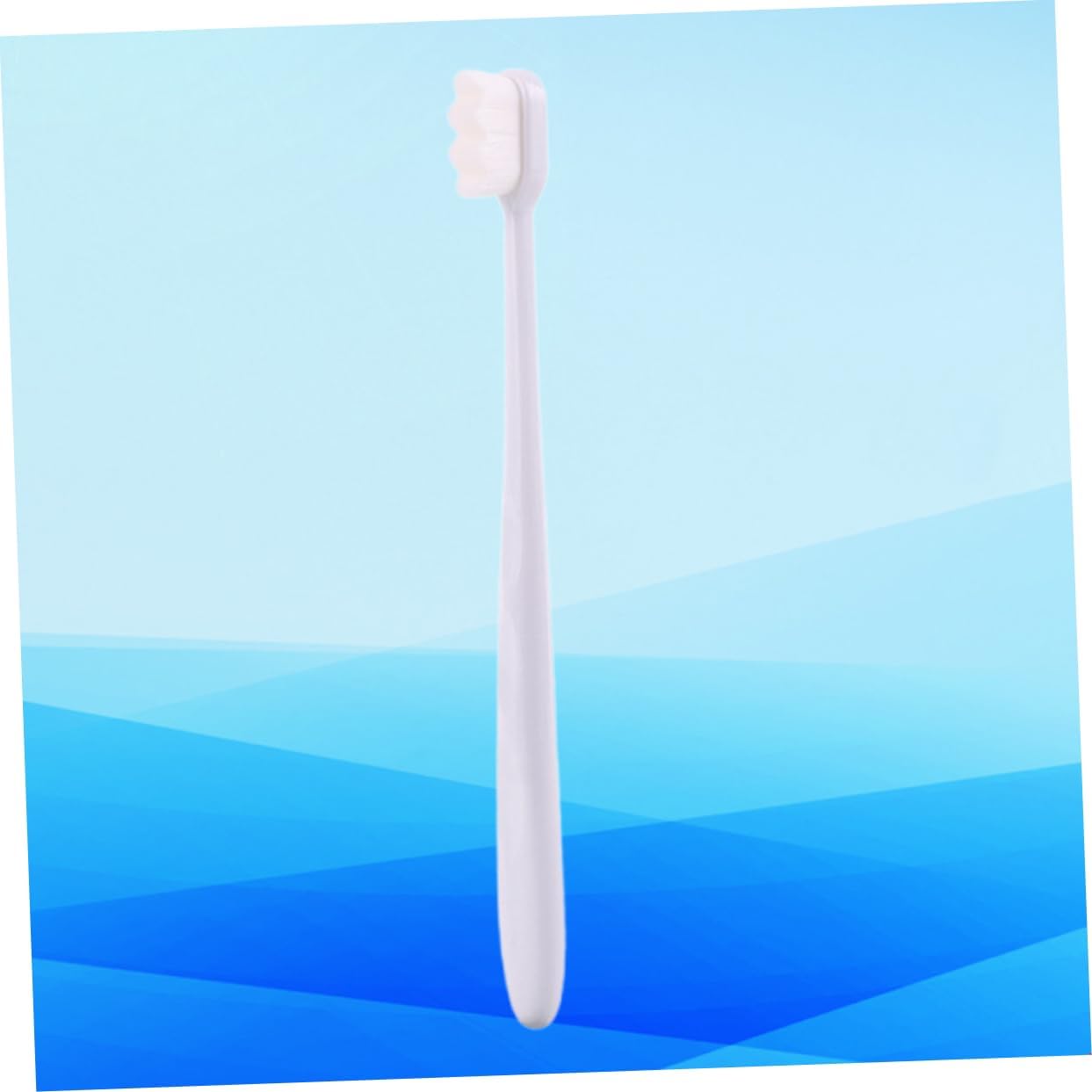 Baluue Micro-nano Soft Bristle Toothbrush Oral Care Tool White Hair White Handle Ergonomic Design