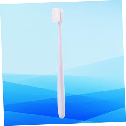Baluue Micro-nano Soft Bristle Toothbrush Oral Care Tool White Hair White Handle Ergonomic Design