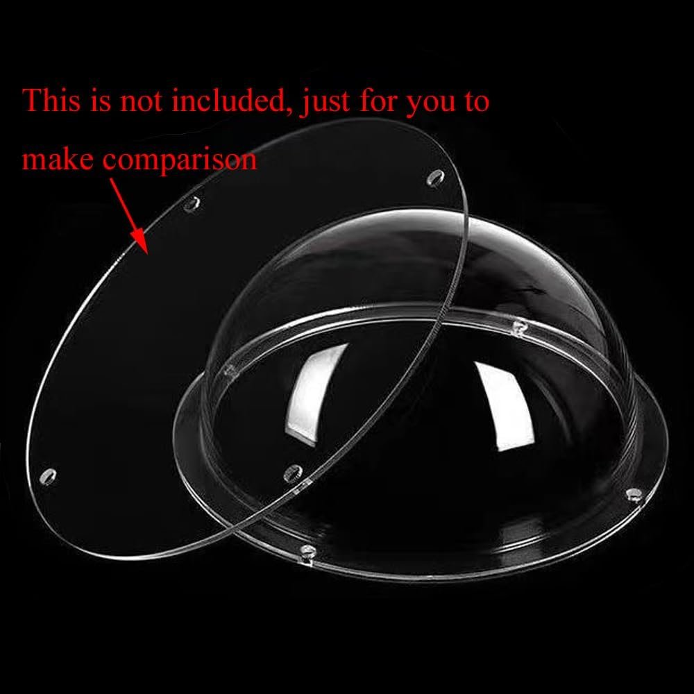 LOTOWELZON 6inch Acrylic Clear Transparent Camera Dome Cover Security Camera Housing Pet Dog Fence Window Skylight Window (ID150mm*H76mm/5.9 * 3in)