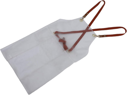 PENIKOKO Oil Apron for Adults Adjustable Strap Transparent Design for Painting Hair Dyeing and Crafting Reliable Protection Against Stains and Spills