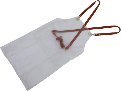 PENIKOKO Oil Apron for Adults Adjustable Strap Transparent Design for Painting Hair Dyeing and Crafting Reliable Protection Against Stains and Spills