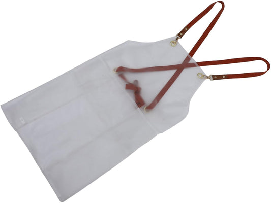 PENIKOKO Oil Apron for Adults Adjustable Strap Transparent Design for Painting Hair Dyeing and Crafting Reliable Protection Against Stains and Spills