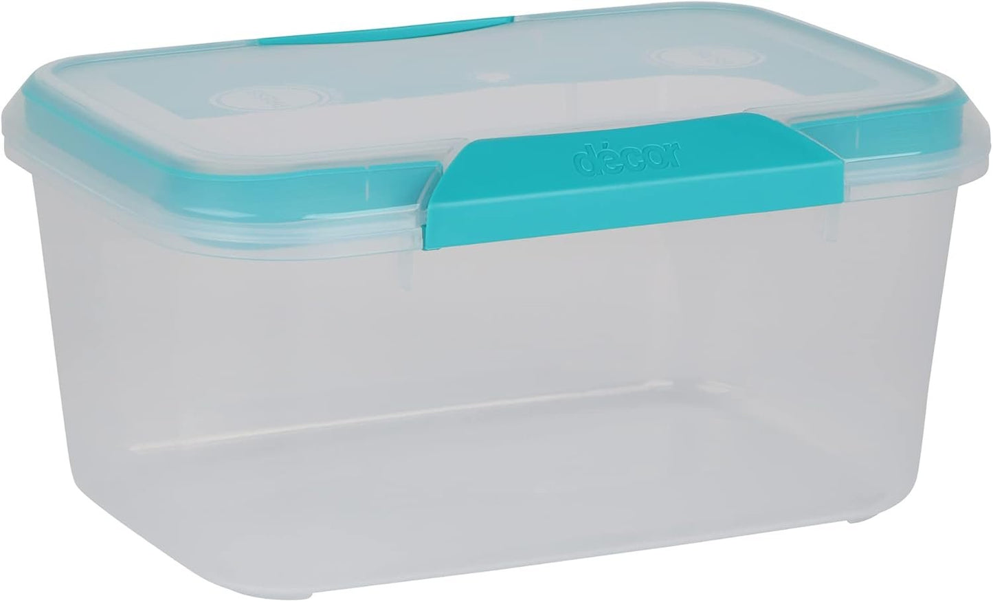 DÃ©cor Match-ups Clips | Food Storage Pantry Container | Ideal for Meal Prep | BPA Free | Dishwasher, Freezer & Microwave Safe, Polypropylene, 3L, Transparent, 232200-004