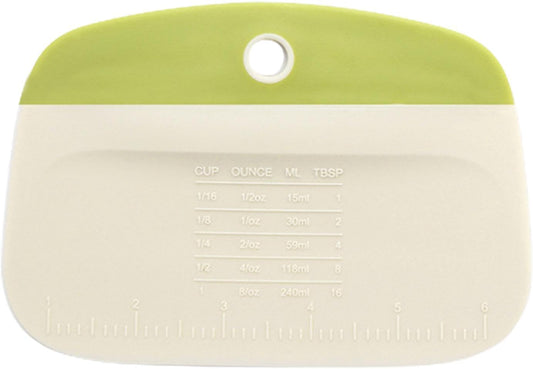 Dough Cutter Tool | Flexible Bowl Scraper | Multipurpose Food Scrapers, Food Grade Dough Cutter with Precise Scale, Kitchen Gadgets for Dough, Bread, Pizza, Cakes, Cheese