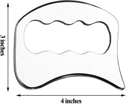 FeelFree Sport Stainless Steel Gua Sha Tools-Massage Scraping Tool for Soft Tissue Mobilization,Physical Therapy for Back, Legs, Arms-1 Count (Pack of 1)