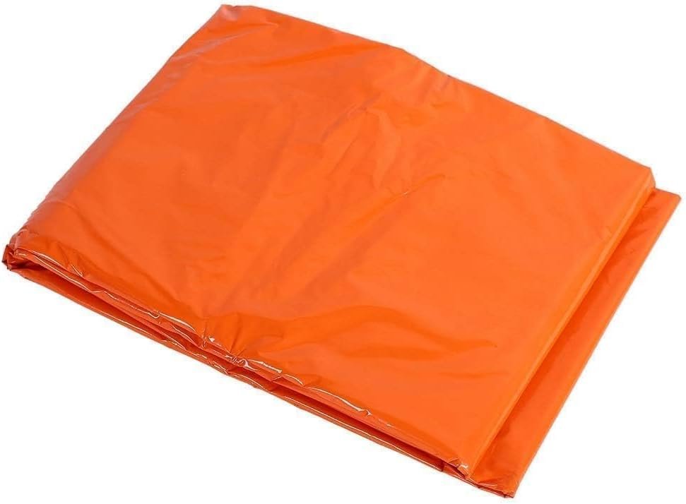 Emergency Sleeping Bag, Orange Thermal Survival Sleeping Sack, Survival Blanket, Reusable Camping Travel Tent for Backpacking Hiking