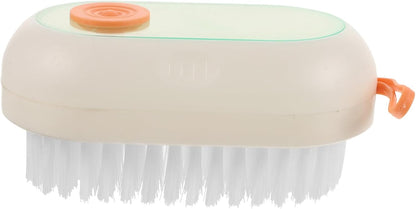 DECORNIJIA Multifunctional Shoe Cleaning Brush with Liquid Dispenser Ergonomic Design for Shoes and Clothes Soft Bristles for Gentle Cleaning Essential Home Maintenance Tool