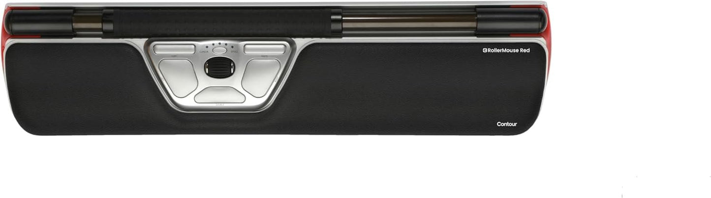 Contour Design RollerMouse Red– Ergonomic Mouse with Memory Foam Palm Support | Ideal for RSI and Carpal Tunnel | Mac & PC Compatible | Ambidextrous Wired Mouse for PC, Mac & Laptop